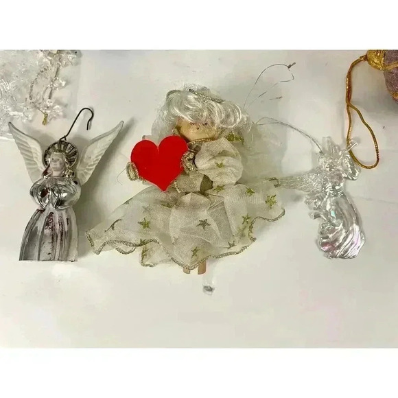 12X Christmas Ornaments Mercury Glass Toppers Poland Shiny Brite MCM VTG - Picture 11 of 16